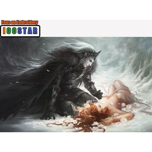 Full Square drill 5D DIY Diamond embroidery Hades And Persephone Diamond Painting Cross Stitch Rhinestone Mosaic decoration