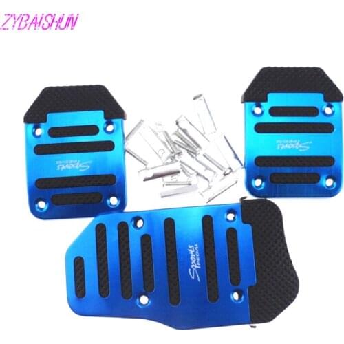 Aluminum manual series 3 pcs/set. automatic 2 pcs/set. Non-slip Car Pedal Set Set for Citroen C-Quatre C-Triomphe Picasso Peugeo