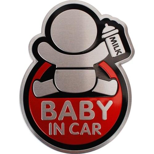 Auto Exterior Emblem Baby In Car for Toyota Honda Civic Peugeot Ford Focus 2 3 Hyundai Vauxhall MG Sticker Car Decal Decoration