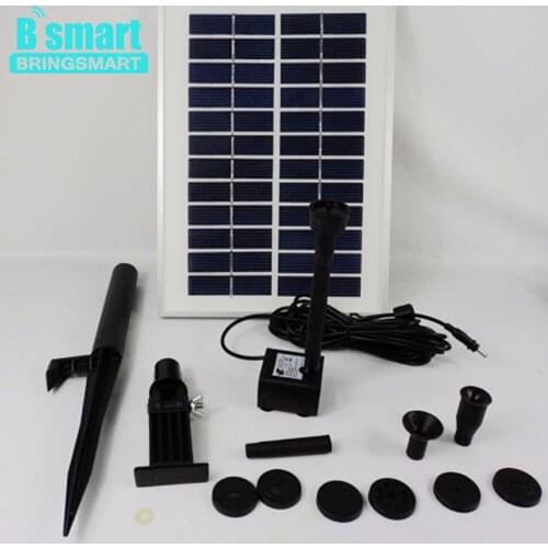 Free shipping JT-280-5W lift 160CM DC Pump Pool Brushless Solar Water Pump Kit Landscape Fountain Floating Pump Bringsmart