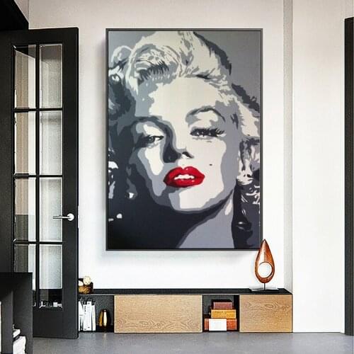 Classical Movie Star Canvas Painting Beauty Figure Poster and Print Cuadros Wall Art Picture for Living Room Home Decor Unframed