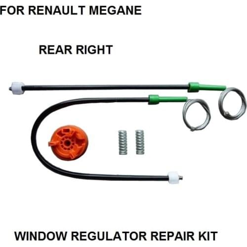 WINDOW REGULATOR KIT FOR RENAULT MEGANE II CABRIOLET CONVERTIBLE WINDOW REGULATOR REPAIR KIT REAR RIGHT 2002-2016