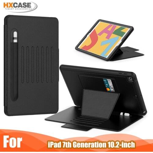 Leather flip smart cases cover For iPad 10.2 cover case