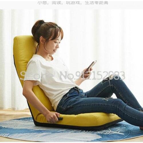 Japanese-style lazy sofa small dormitory recliner foldable floor chair tatami legless chair single back chair