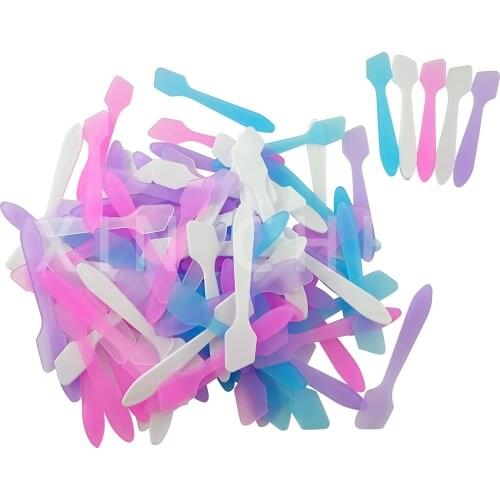 300pcs Mini Cosmetic Spatulas Face Cream Makeup Mask Spoon Cosmetic Scoop DIY Make Up Tools Cream Stick Beauty Tool Kits