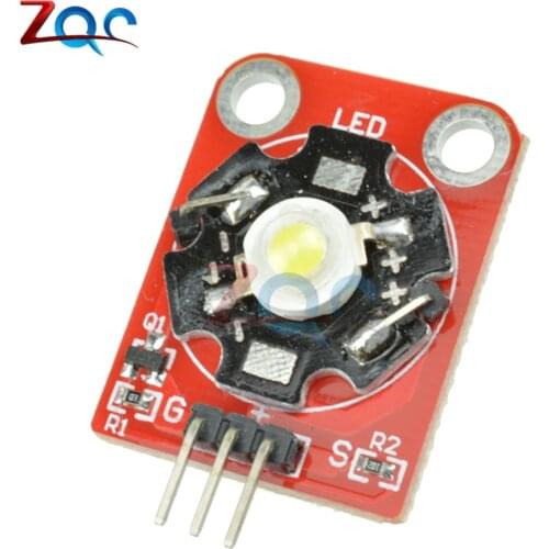 3W High-Power KEYES LED Module with PCB Chassis for Arduino STM32 AVR