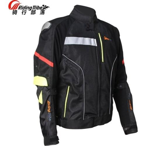 Motorcycle Jacket Gear Protectors Clothing Four Seasons Titanium Locomotive Drop Mesh Waterproof Liner Racing Motorbike Jackets