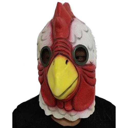 New Anime Game Hot Line Miami Chicken Animal Latex Mask Halloween Masks Play Turkey Head Cover Funny Cosplay Props