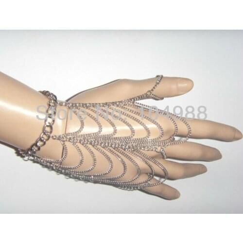New arrival Europe Women hand chains body chain Metal Bracelet Wrist Multilayer Finger Chain Summer Jewelry