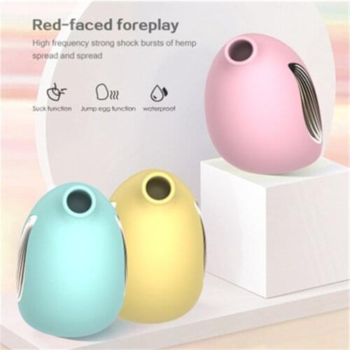 New Female g spot vibrator masturbator USB tongue lick jump egg massage suck vibrator Angel Bird shock absorber sex masturbator