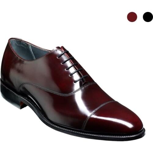 Oxford Business Dress Wedding Fashion Style Man Shoe Office Formal Glossy Genuine Leather Designer Best Men Shoes