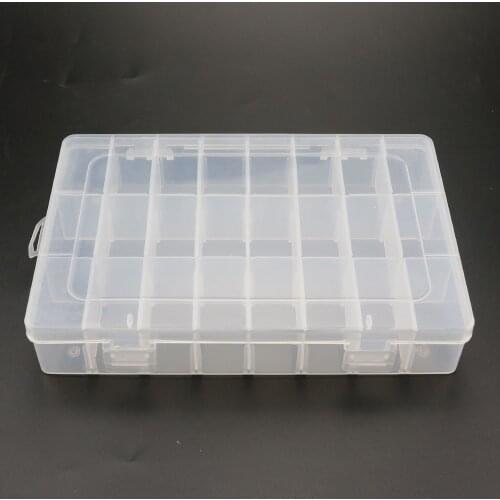 36 24 Grids Electronic Parts Box Plastic Thread Bobbins Spool Floss Storage Box for Floss Cross Stitch Thread Card Holder Tools