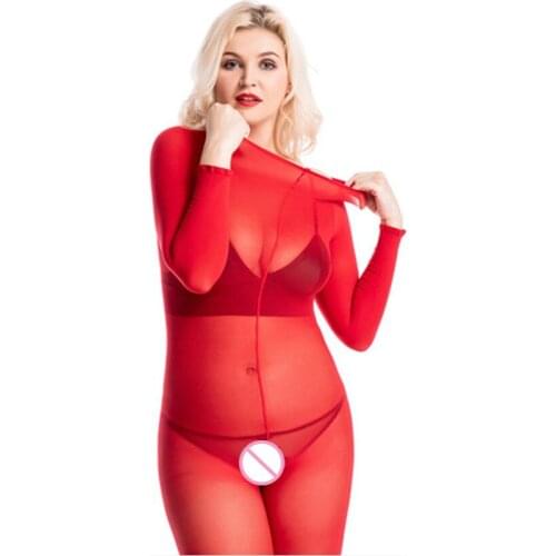 Sexy Woman 30D 912 Needle Body Stocking Oily Glossy Mercerizing Breathability Silk Ultra Thin Package Hip Bodystockings Bodysuit