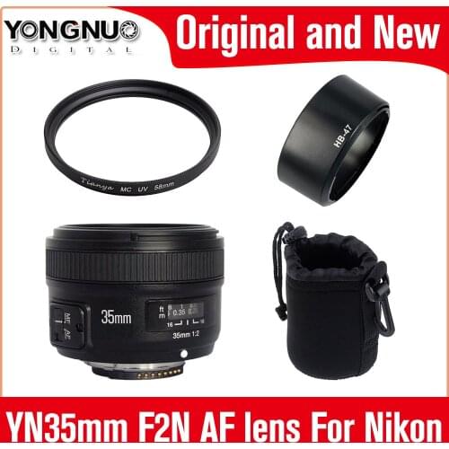 Yongnuo YN35mm F2N lens Wide-angle Large Aperture Fixed Auto Focus Lens For Nikon D7100 D3200 D3300 D3100 D5200 D90