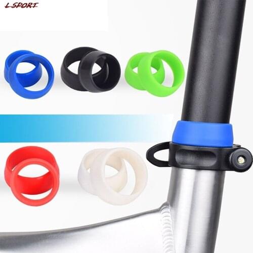 Silicone Bicycle Seat Post Rubber Ring Dust Cover Cycling Bicycle Seatpost Case For Mountain Bike Seat Post Protective Acc