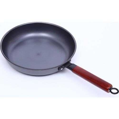 Smoke-free pan Cast iron uncoated frying pan Electromagnetic oven general frying pan