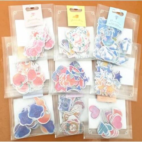 Special Price! 65-70 Pieces / More Romantic Mini Paper Sticker Bag Diy Diary Planner Decorative Map Scrapbook Kawaii Stationery