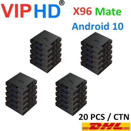20 PCS Lot X96 MATE Set Top Box Android 10 Tv Box Allwinner H616 Google X96MATE Media Player 5G Wifi 4K HD TV-Box