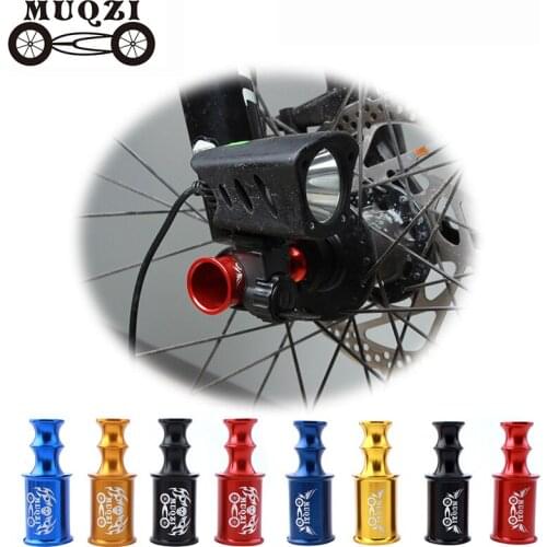 MUQZI Bicycle Hub Quick Release Axis Front Wheel Lamp Holder Cycling Bike Extender Extension Light Mount