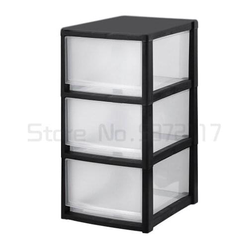Household drawer type toy storage cabinet artifact thickened plastic finishing box Snack storage cabinet transparent clothes box