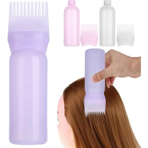 Hot sale Pro Salon Hair Washing Coloring Dye Bottle Applicator Comb Dispensing Brush
