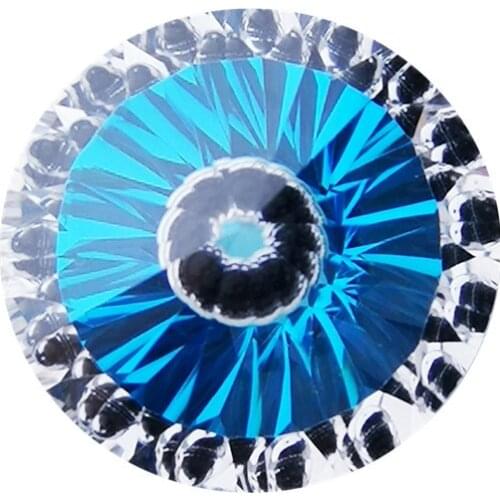 Evils eyes round shaped navy white cubic zircon the millennium cut for jewelry making DIY loose stones gorgeous period jewelry