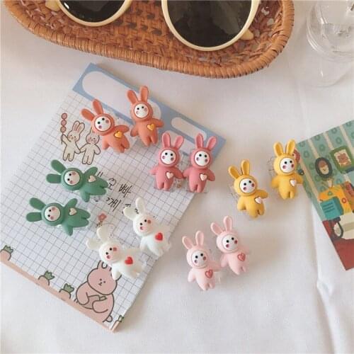 10pcs Cute Girl Mini Decorative rabbit Paper Binder Clips for Office School Home Daily School Supplies Stationery