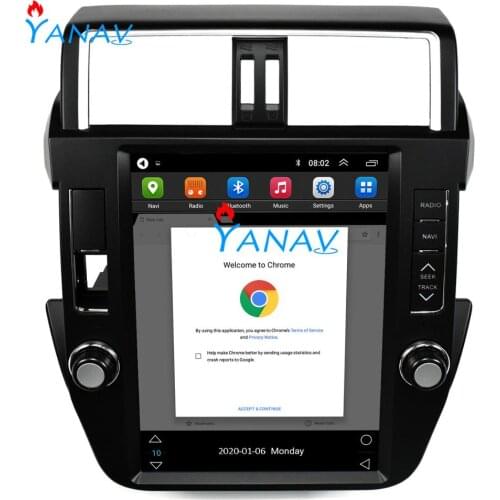 12.1 Inch Tesla Screen Android 9. 0 px6 GPS Navigation for-TOYOTA Prado 14-17 Tesla Radio Screen Car Multimedia Player