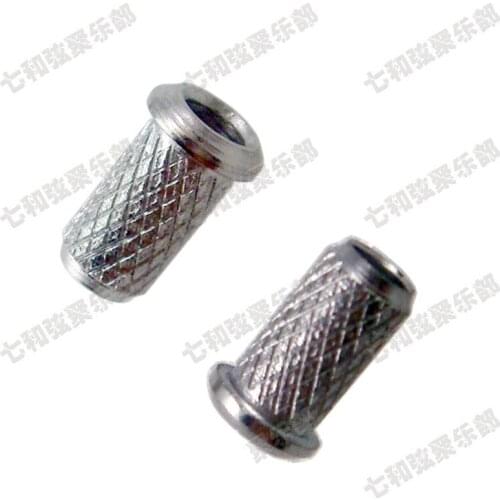 12Pcs Chrome Guitar String Mounting Ferrules Bushing Set For electric guitar bridge string retainer guitar accessories parts