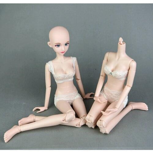 3D Real Eyes Nude Naked 1/4 BJD XINYI Doll / 45cm Original Doll body with Double Knee Elbow Joint / For Cosplay DIY Doll Toys