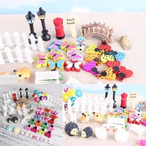 58x Miniature Fairy Garden Ornament Pot DIY Craft Accessories Dollhouse decor 2