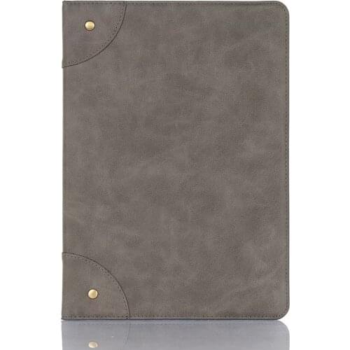 Funda Restoring ancient Leather Tablet Case For Ipad Pro 10.5 inch 2019 Wallet clip Flip Stand Cover Smart Coque+Pen