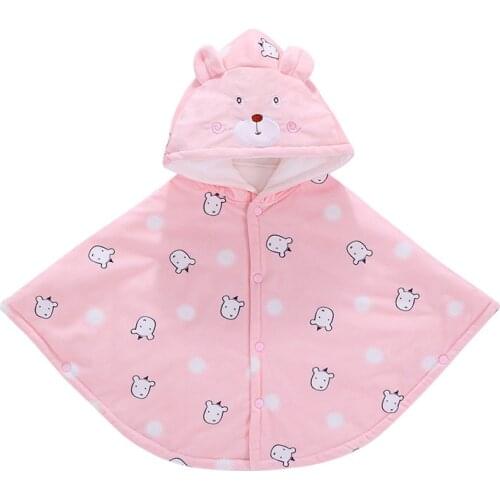 Baby cloak cloak thickened autumn and winter models for newborn babies and children men and women baby warm shawl out windproof