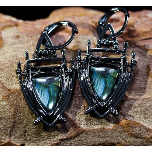 Indian Tribal Personality Dangle Drop Earrings Resin Stone Boho Ethnic Vintage Hanging Earrings 2020 for Women A5D363