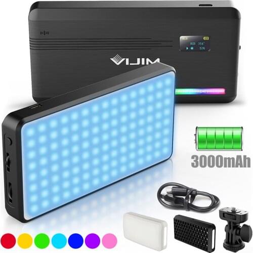 VIJIM VL196 Pocket RGB LED Video Light Photography Fill Light 2500K-9000K Dimmable for Live Broadcast Portrait Photography