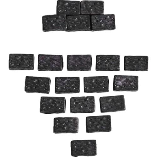 Miniature Resin Bricks Craft for Dollhouse, Diorama Landscaping, Fairy Garden Building, Micro Landscape Bonsai, 20pcs Per Pack