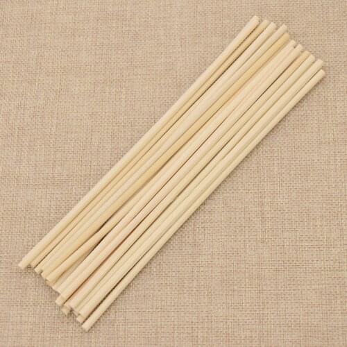 20pcs 4mm Extra Thick Rattan Reed Oil Diffuser Refillable Sticks DIY Handmade Home Decoration Supplies