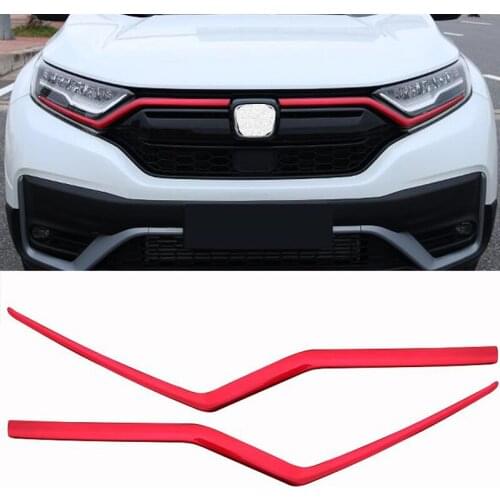For Car Grille Trim Strip NEW Honda CRV ABS FRONT Bumper Full Star RACING Grills Cover Trim ACCESSORIES GRILL 2020 2021