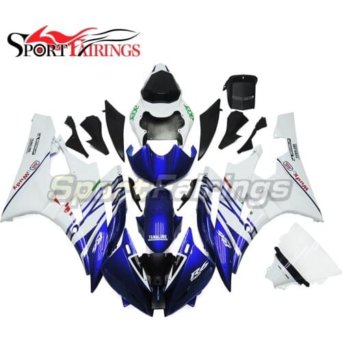 ACER Blue White Injection Fairings For Yamaha YZF600 R6 06 07 2006 2007 Plastics ABS Motorcycle Fairing Kit Bodywork Cowling New