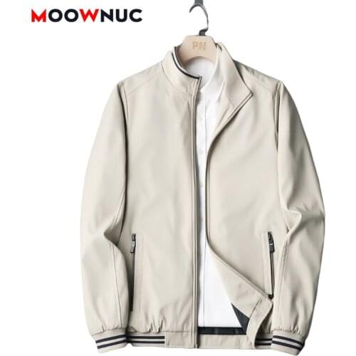 Autumn Male Coats 2021 Mens Jackets Windbreaker Warm Overcoat Fit Classic Windproof Hombre Smart Casual Coveral Brand MOOWNUC