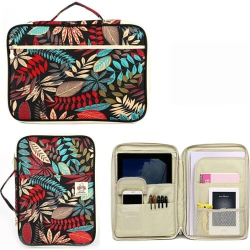 A4 File Folder Document Bag Organizer Big for Ipad Storage Case Meeting Filling Product Fichario Holder Padfolio Stationery Kit