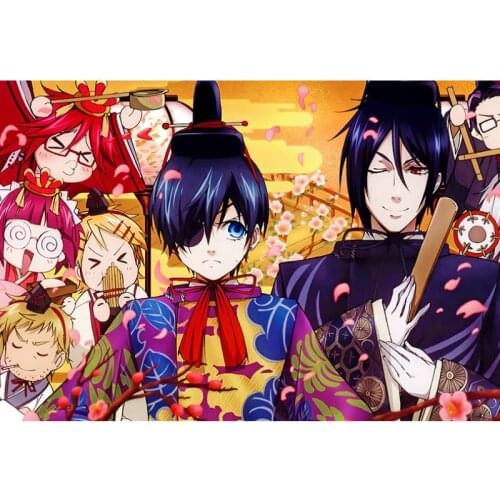 Black Butler jigsaw puzzle 1000 pieces kids Sebastian Michaelis wooden puzzles difficult Unzip educational toys Custom gift