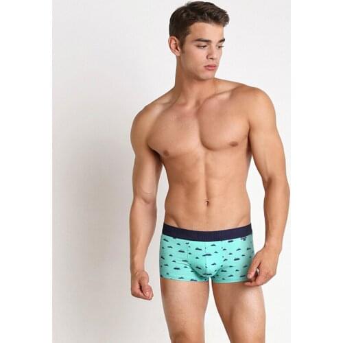 Pink Heroes Underwear Mens Boxer Shorts Male Panties Fashion Underpants Cotton Comfortable Breathable Sexy U-shaped Pouch