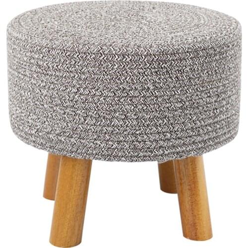 Nordic Solid Wood Stool Household Adult Shoe Changing Stool Sofa Stool Living Room Coffee Table Stool Footstool