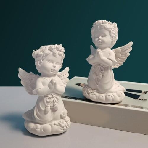 Angel Statue Ornaments Cherub Figurine Fairy Sculpture Collectibles