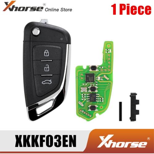 XHORSE XKKF03EN Universal Remote Key 3 Buttons Fob Knife Style 1 Piece