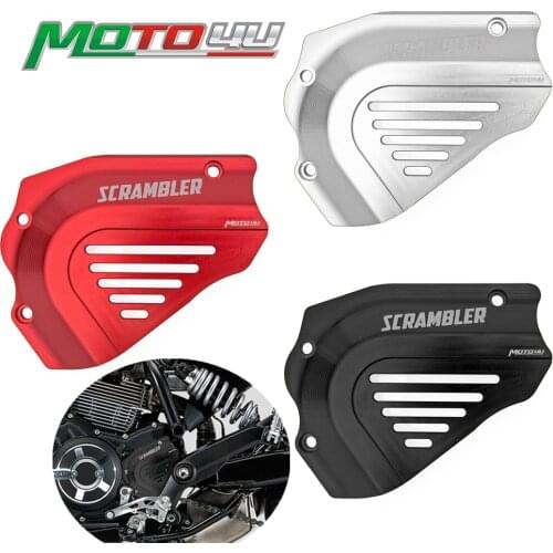 Motorcycle Front Sprocket Chain Cover Guard Cafe Racer Protection Covers For Ducati Scrambler Hypermotard 821 Classic 2016 2017