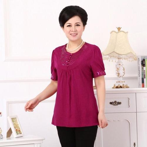 Tops T Shirt Women Red Short Sleeve Tshirt Women Lady