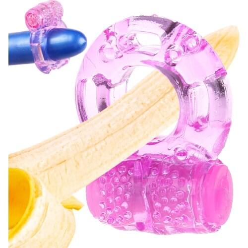 Penis Ring Vibrating Clitoral Stimulator Strong Penis Erect Cock Ring Cage Erection Enhance Sex Ability Sex Toys for Men Couple