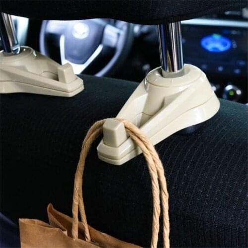 2Pcs New Style Hidden Convenient Auto Car Truck Self Adhesive Hook Hanger Bag Purse Organizer Holder Seat Back Clip